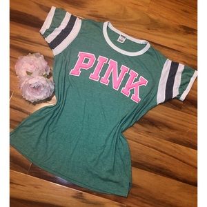 PINK Brand Turquoise Tee
